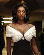 Sophisticated City Allure Evening Dress – Side View
