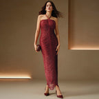 Sophisticated Desirefold Evening Dress – Front View