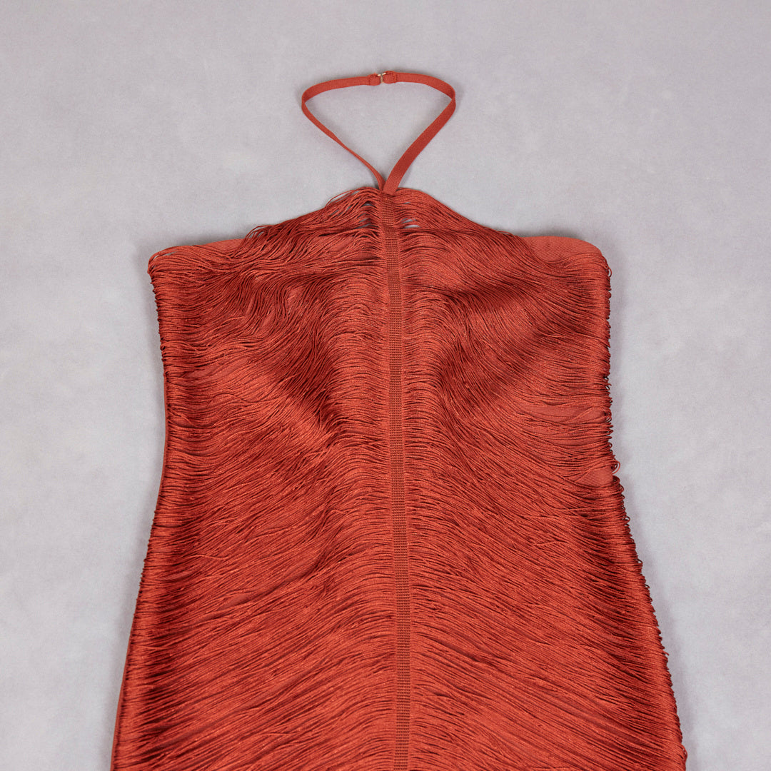 Sophisticated Desirefold Evening Dress – Movement Shot