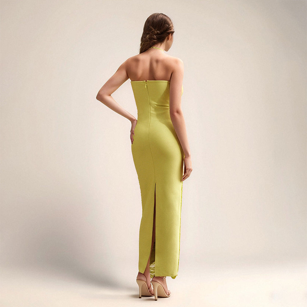 Sophisticated Desirefold Evening Dress – Worn View