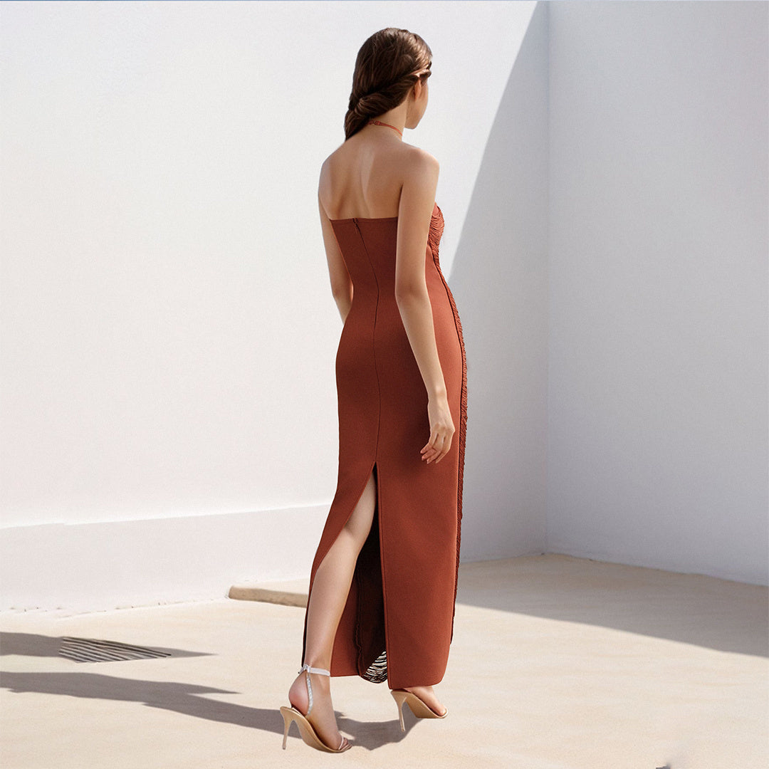 Sophisticated Desirefold Evening Dress – Texture Detail
