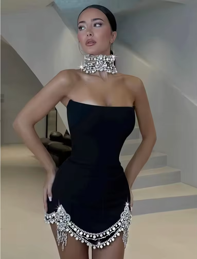 Alluring After Eight Cocktail Dress – Side View