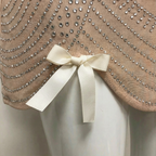 Polished Golden Dusk Cocktail Dress – Flow Shot