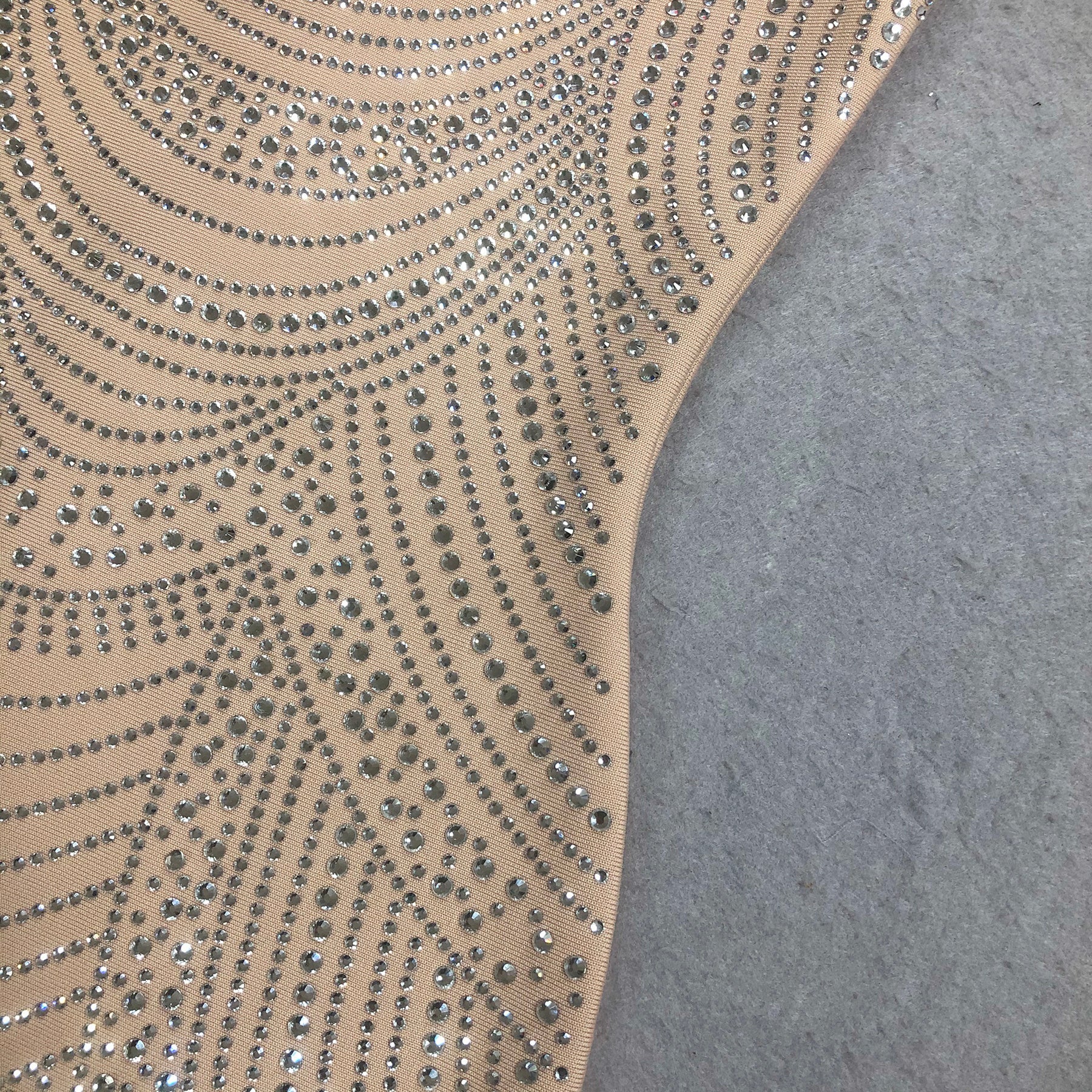 Polished Golden Dusk Cocktail Dress – Close Up