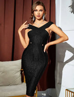 Stunning Boheme Bloom Evening Dress – Worn View