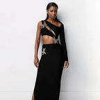 Polished Starbound Siren Evening Dress – Close Up