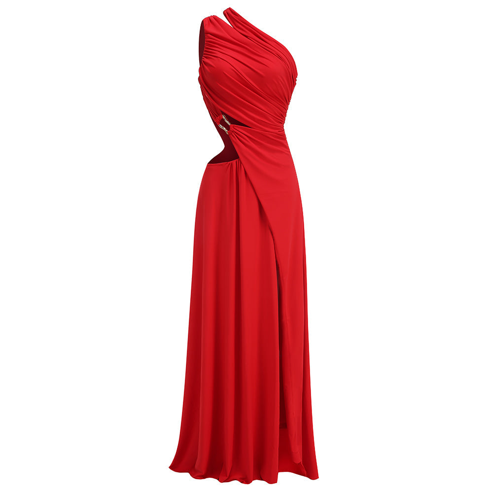 Exquisite Gilded Flame Evening Dress – Flow Shot
