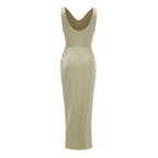 Stunning Champagne Whispers Evening Dress – Front View