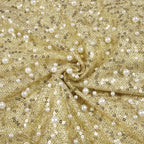 Polished Golden Reverie Evening Dress – Detail View