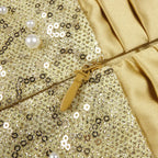 Polished Golden Reverie Evening Dress – Flow Shot