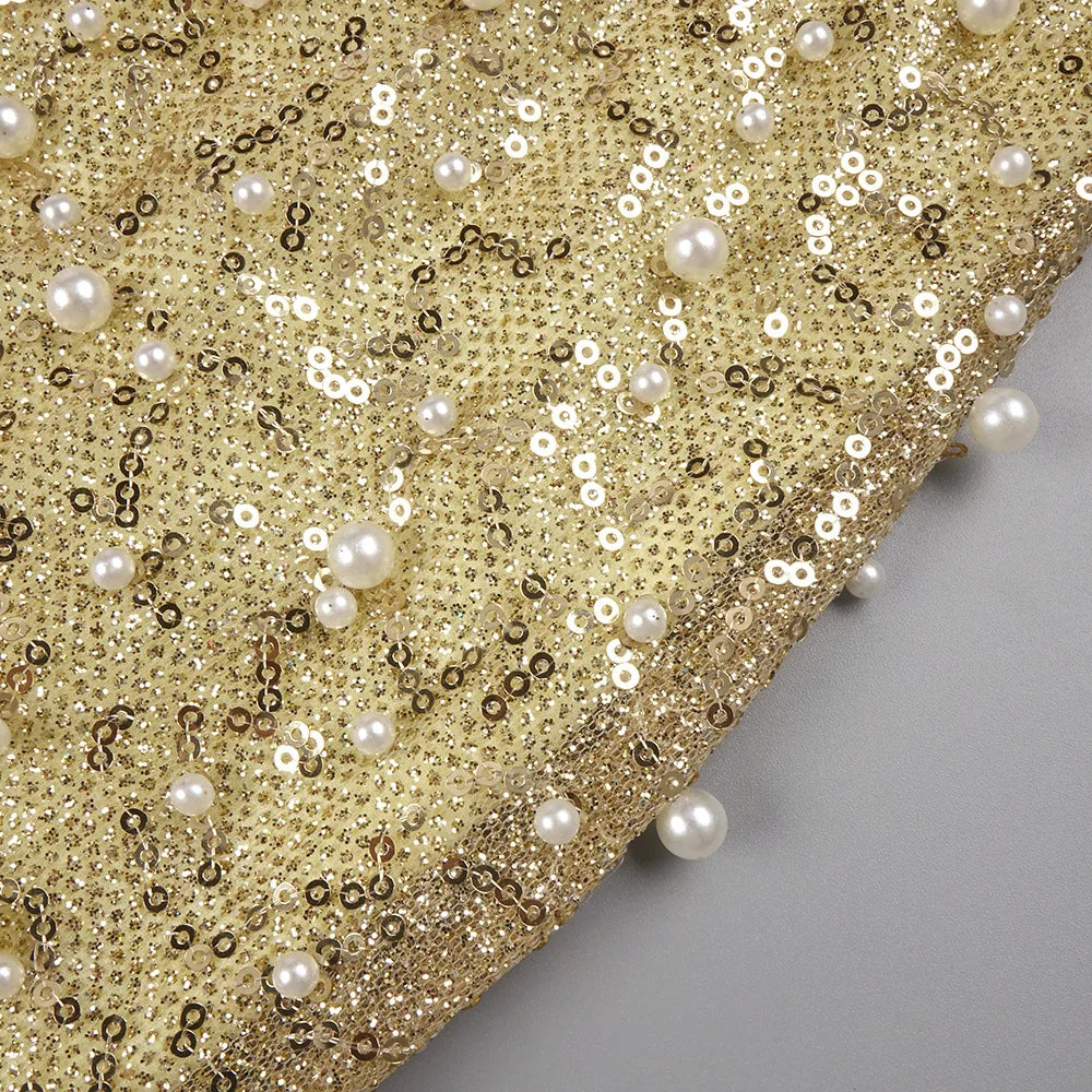 Polished Golden Reverie Evening Dress – Silhouette