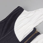 Refined Sky Muse Evening Dress – Back View