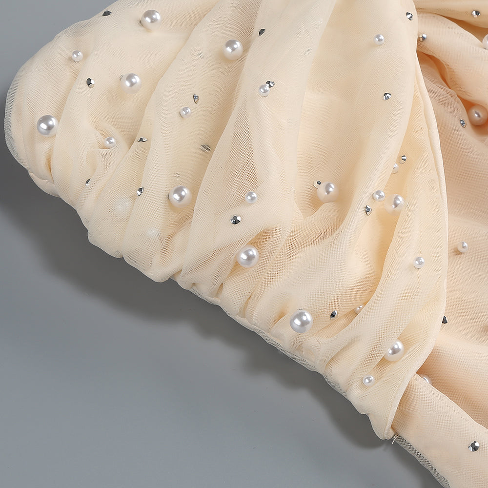 Luxe Soft Stardust Evening Dress – Back View