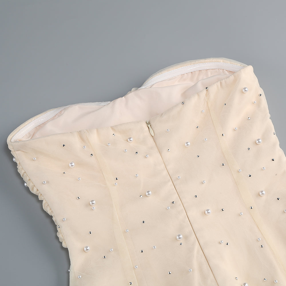 Luxe Soft Stardust Evening Dress – Texture Detail