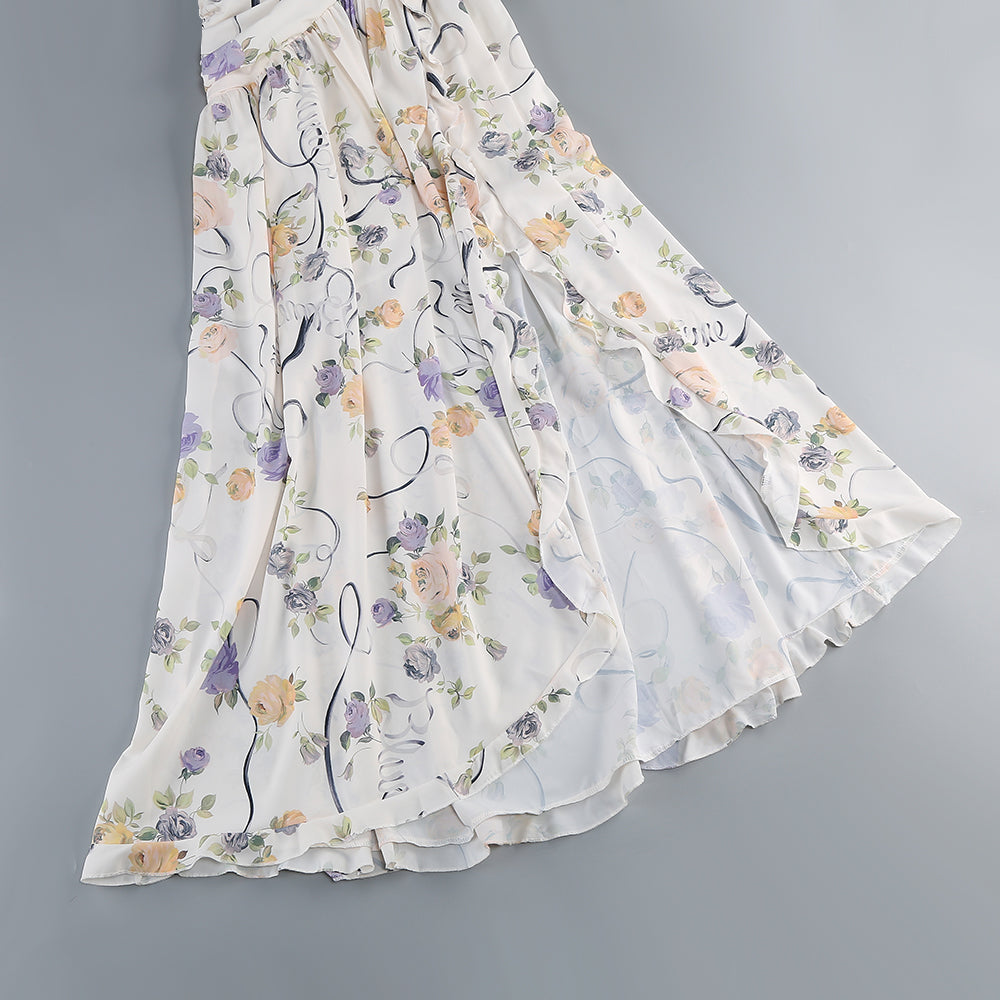 Captivating Fleur Sauvage Evening Dress – Worn View