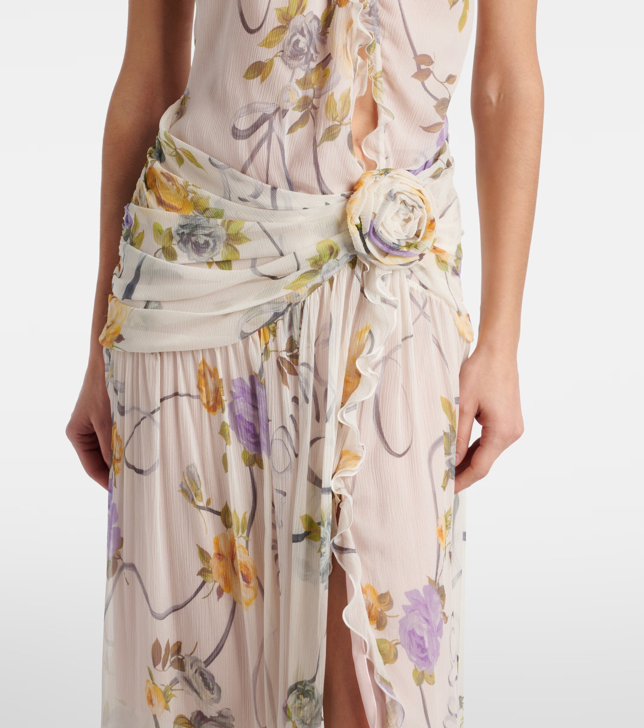 Captivating Fleur Sauvage Evening Dress – Detail View