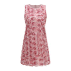Classic Rose Cloud Cocktail Dress – Detail View