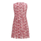 Classic Rose Cloud Cocktail Dress – Full Length
