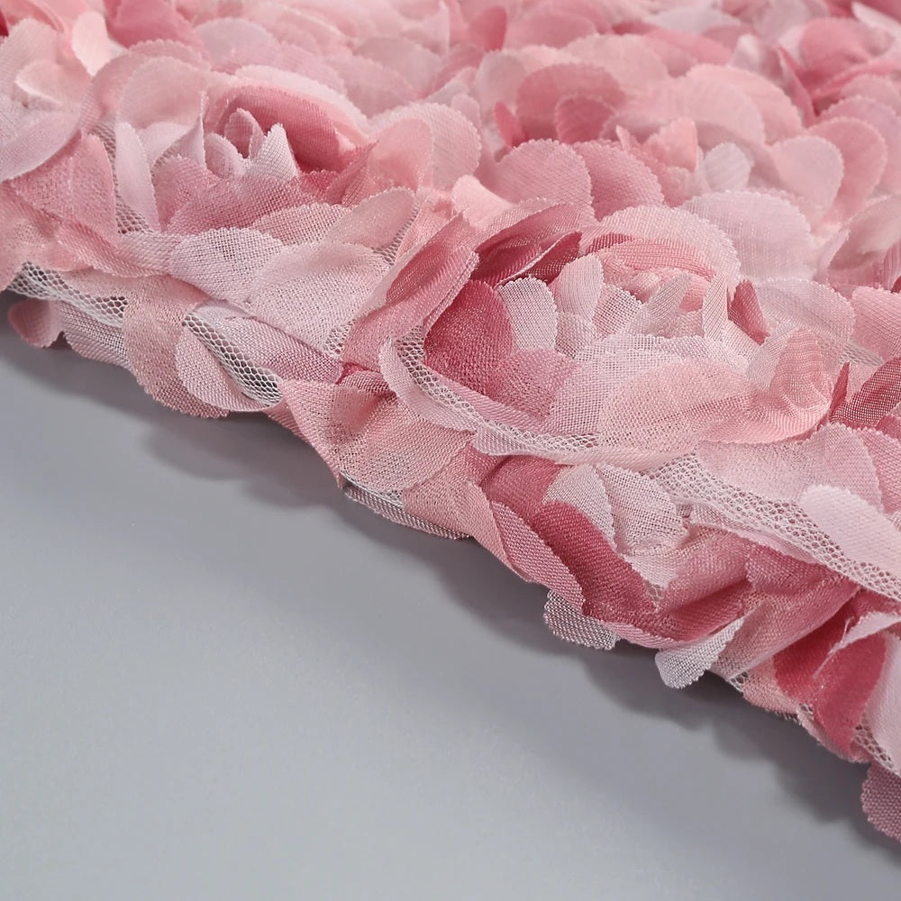 Classic Rose Cloud Cocktail Dress – Studio View