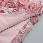 Classic Rose Cloud Cocktail Dress – Movement Shot