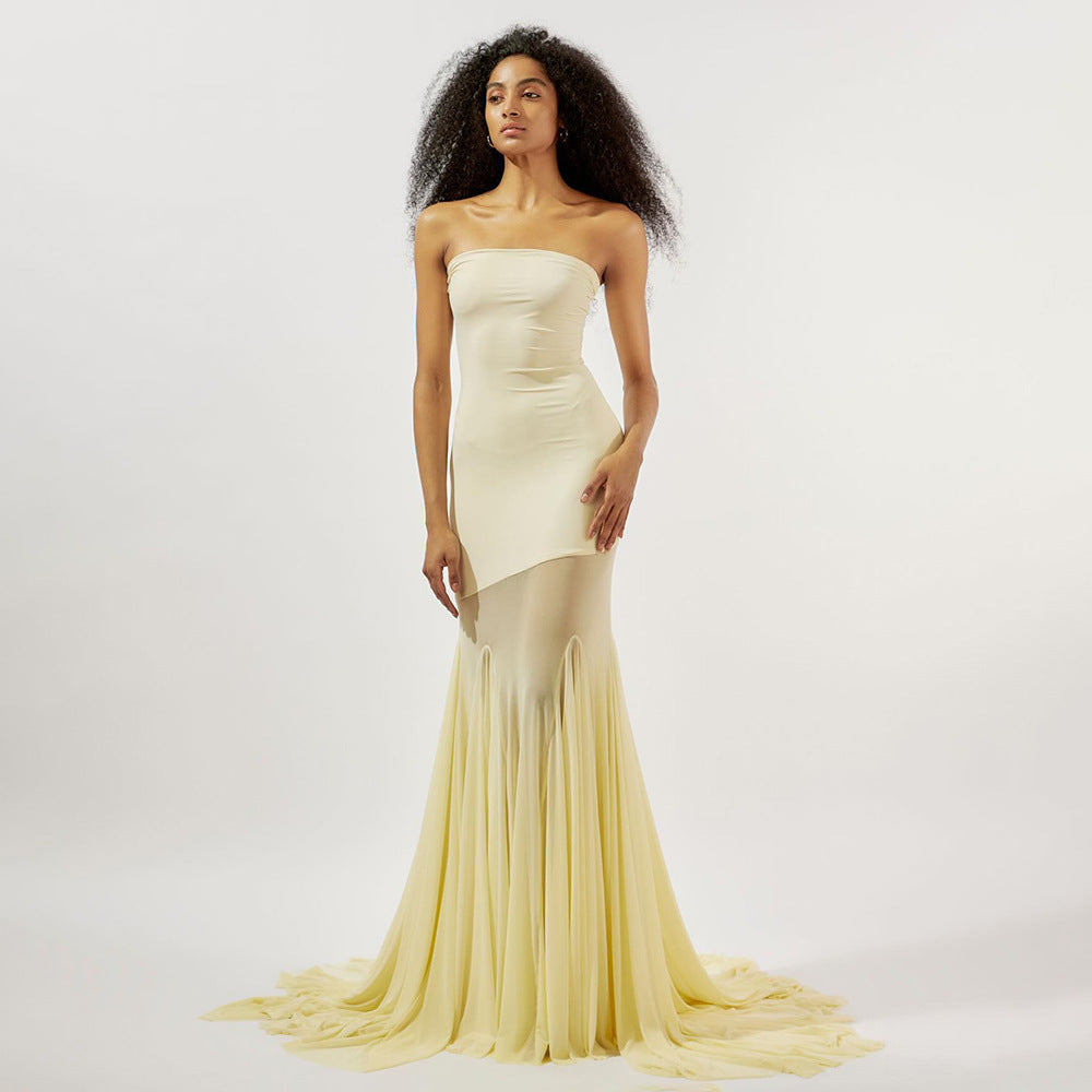 Radiant Silent Radiance Evening Dress – Side View