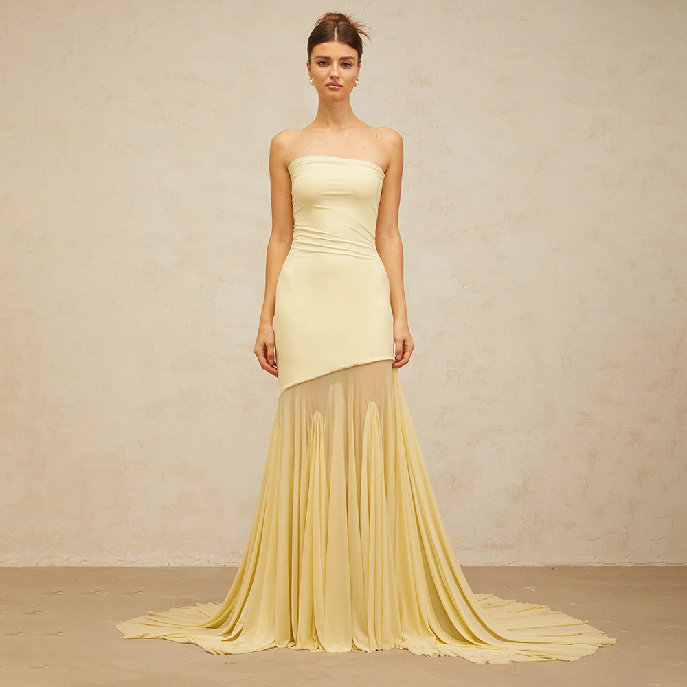 Radiant Silent Radiance Evening Dress – Worn View