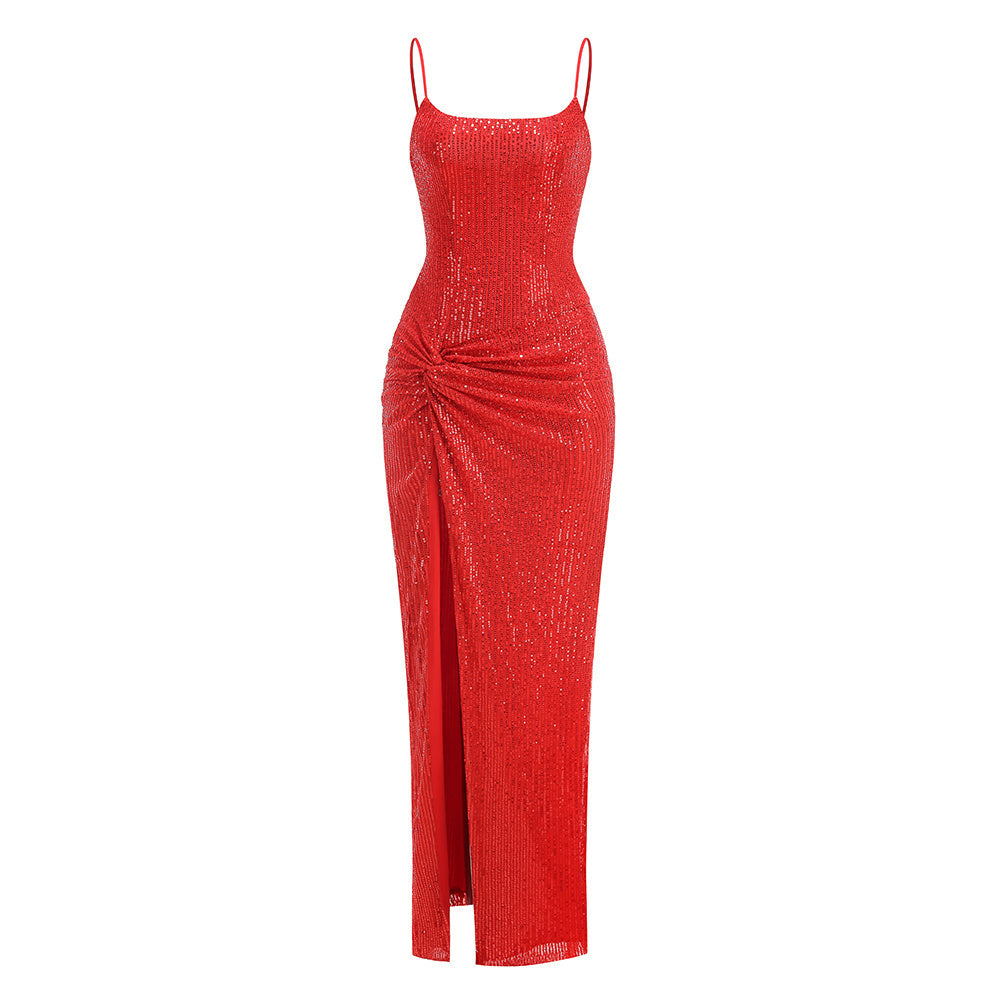 Elegant Flare Hour Evening Dress – Back View