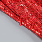 Elegant Flare Hour Evening Dress – Texture Detail