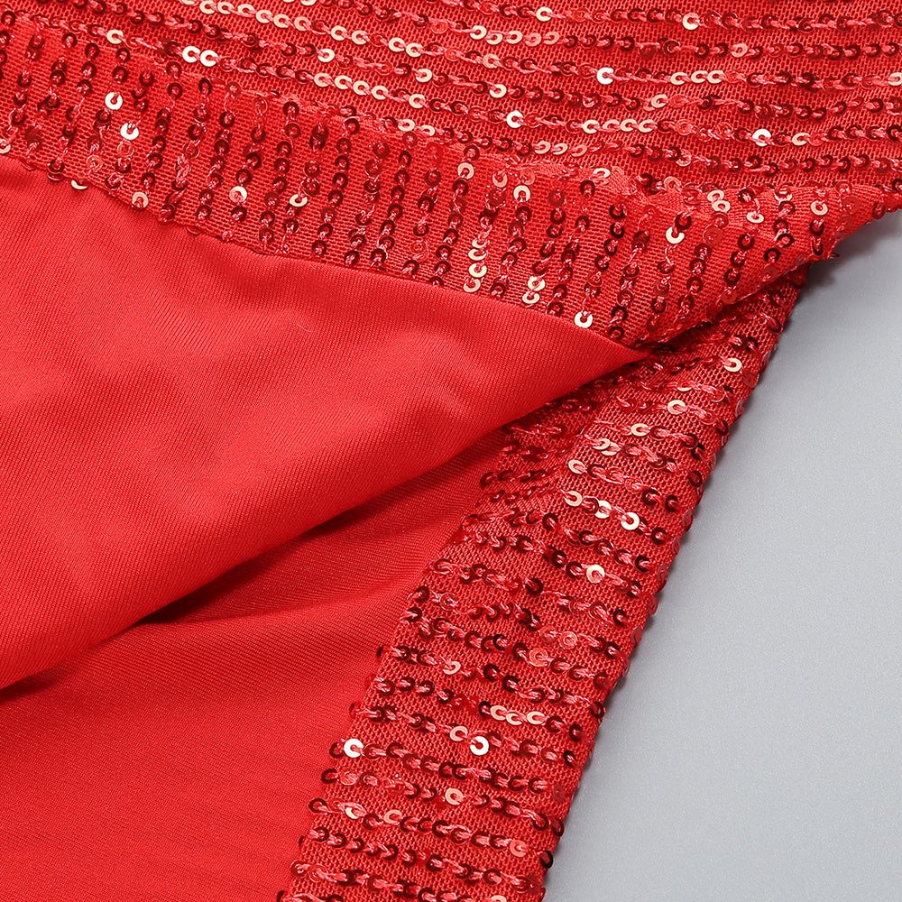 Elegant Flare Hour Evening Dress – Model View