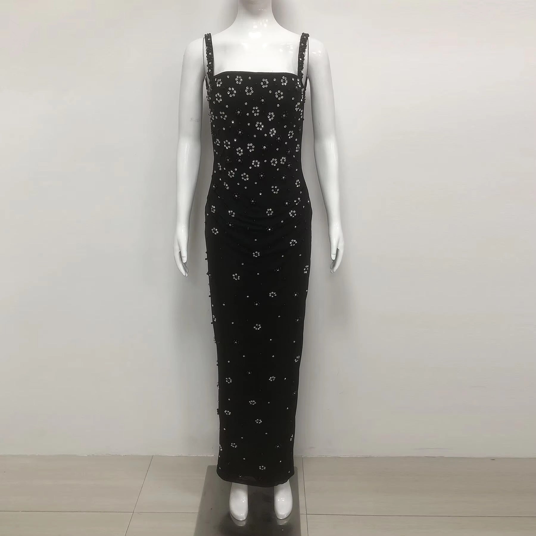 Refined Night Bloom Evening Dress – Side View