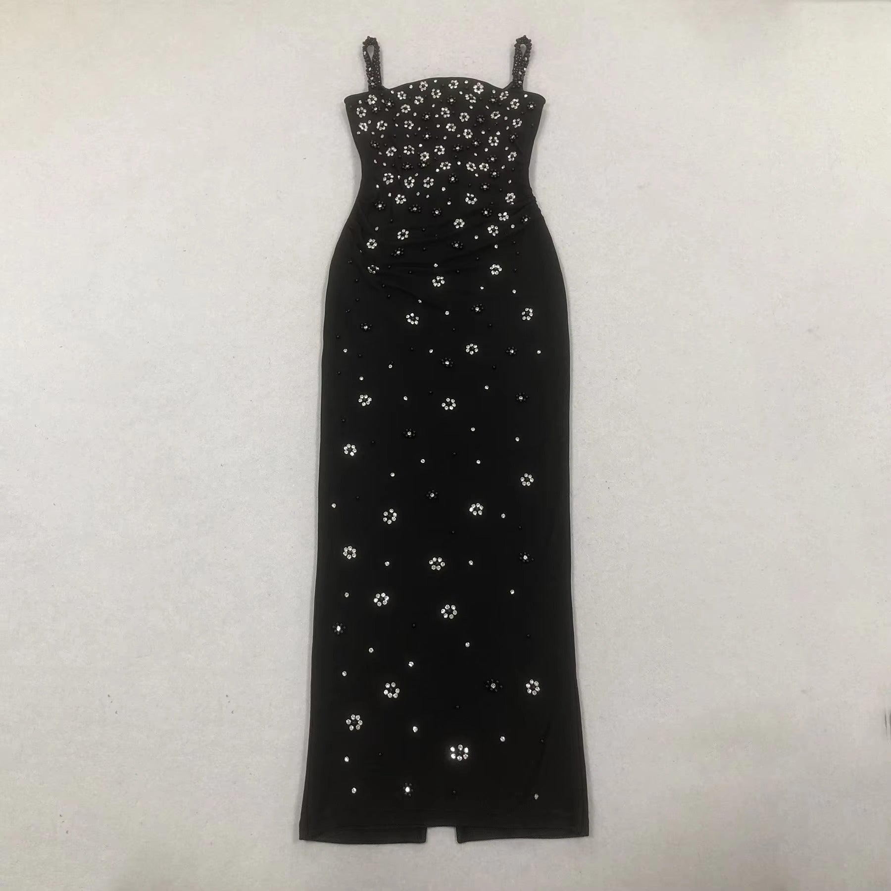 Refined Night Bloom Evening Dress – Close Up