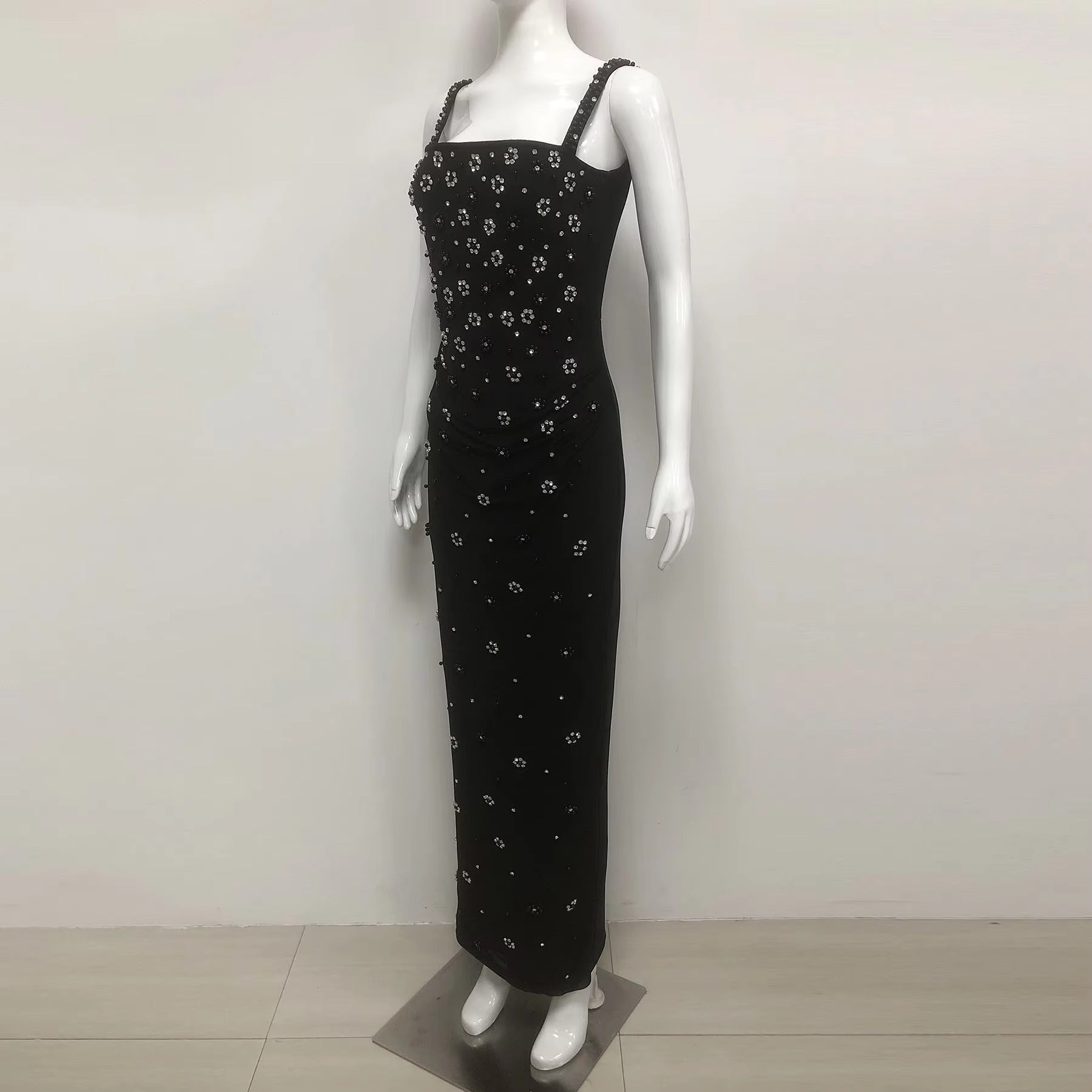Refined Night Bloom Evening Dress – Detail View