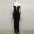 Refined Night Bloom Evening Dress – Full Length
