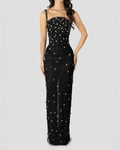 Refined Night Bloom Evening Dress – Front View