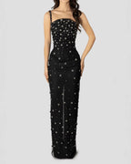 Refined Night Bloom Evening Dress – Front View