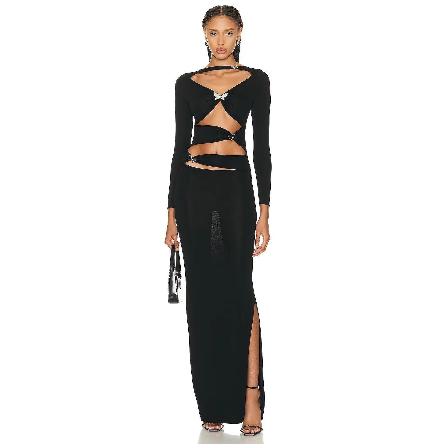 Stunning Quiet Geometry Evening Dress – Front View