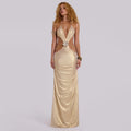 Radiant Petal Obsession Evening Dress – Front View