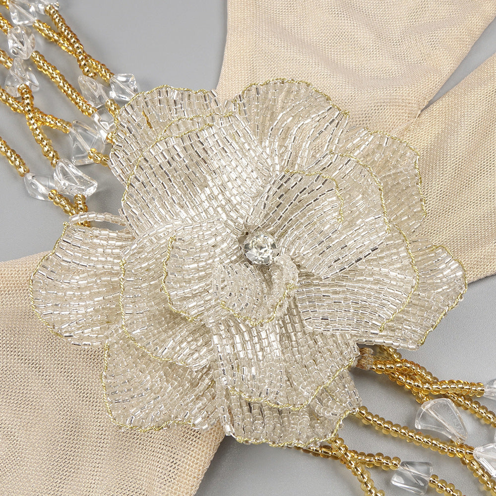 Radiant Petal Obsession Evening Dress – Texture Detail