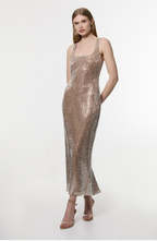 Classic Sunset Illusion Evening Dress – Side View
