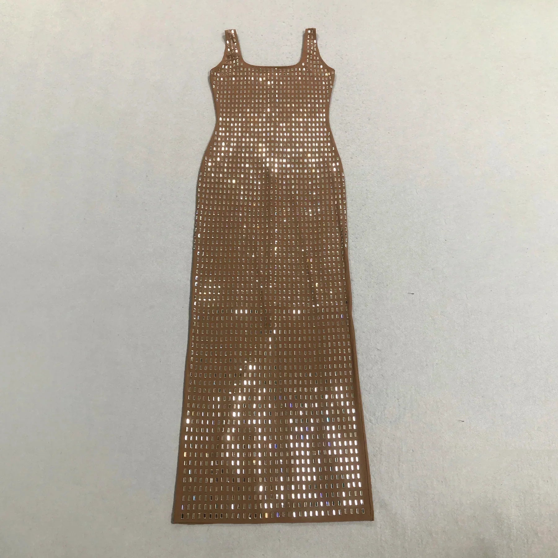 Classic Sunset Illusion Evening Dress – Back View