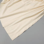 Elegant Ivory Sculpture Evening Dress – Front View