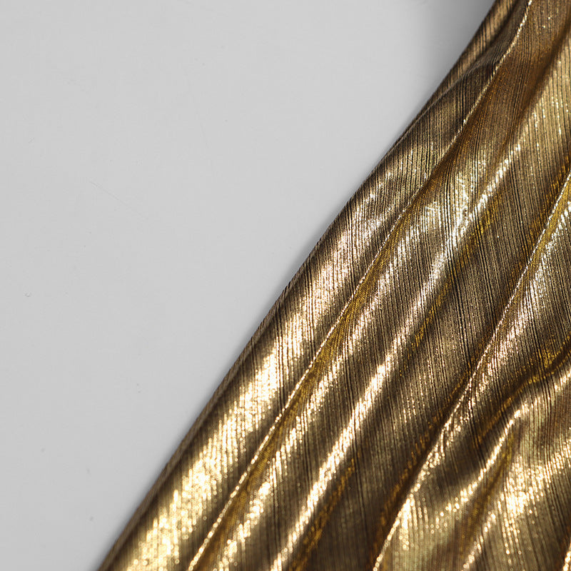 Polished Imperial Gold Evening Dress – Full Length