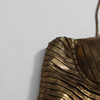 Polished Imperial Gold Evening Dress – Back View