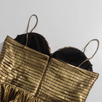 Polished Imperial Gold Evening Dress – Flow Shot