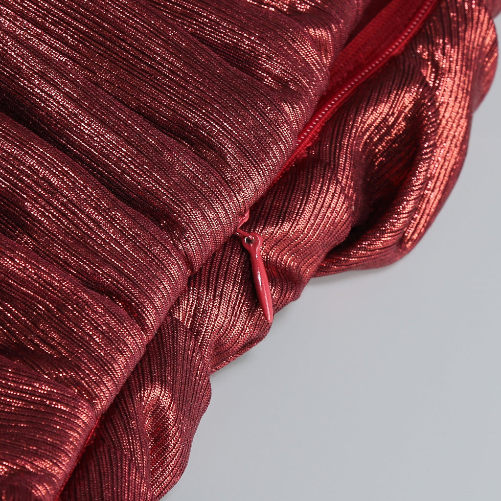 Alluring Ruby Glow Gown Evening Dress – Flow Shot
