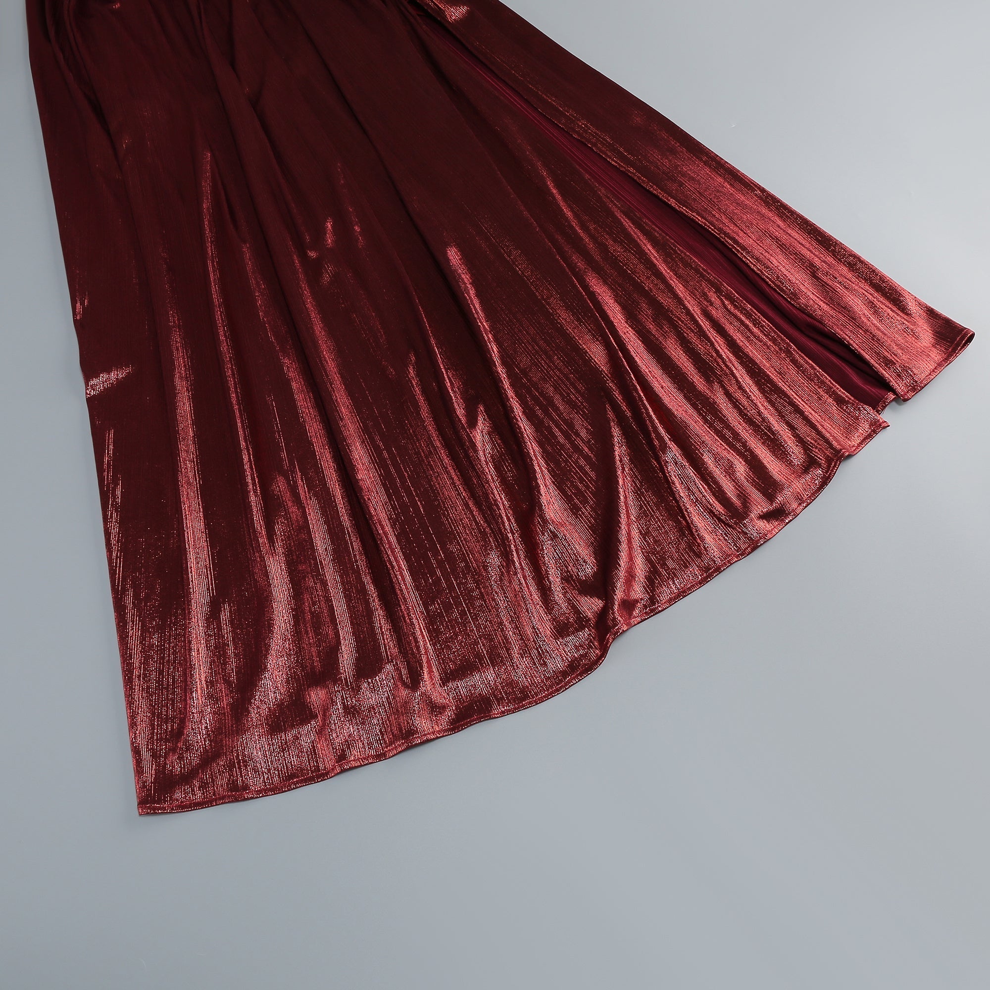 Alluring Ruby Glow Gown Evening Dress – Silhouette