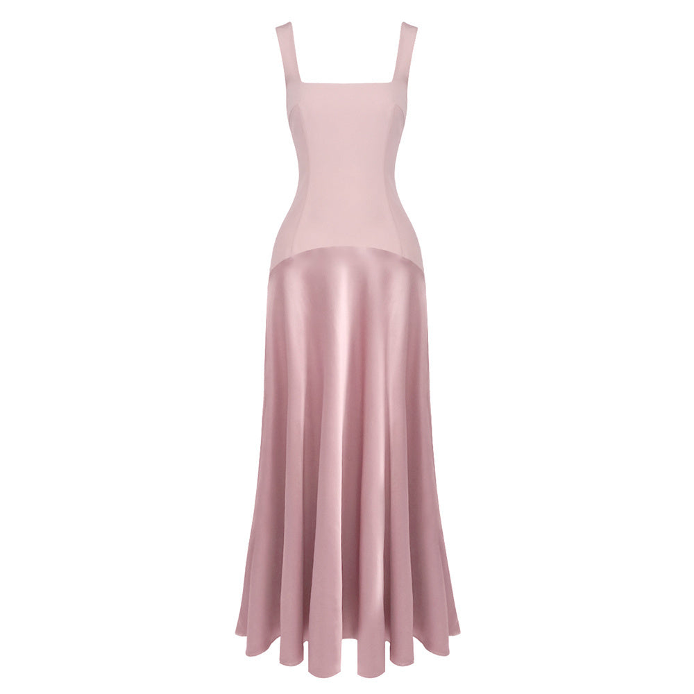 Luxe Blush Sculpt Dress Evening Dress – Model View