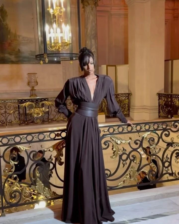 Refined Terre Divine Evening Dress – Studio View