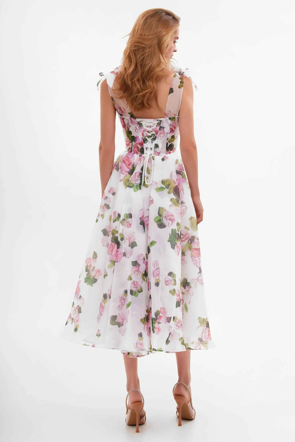 Alluring Jardin Élégance Cocktail Dress – Detail View