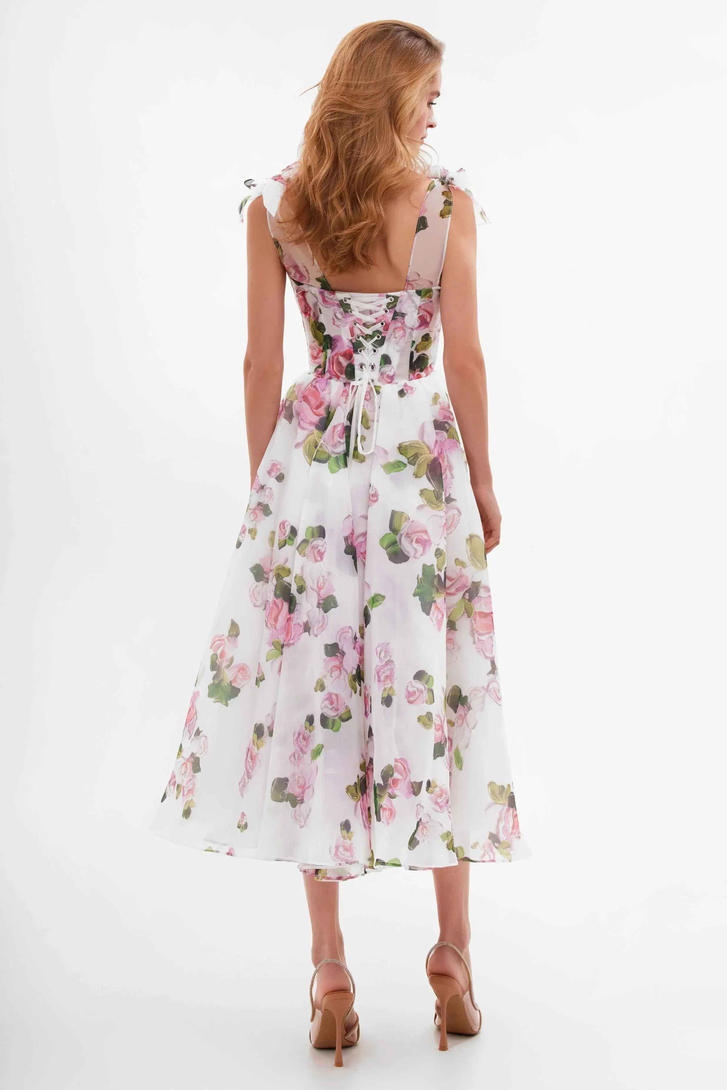 Alluring Jardin Élégance Cocktail Dress – Detail View